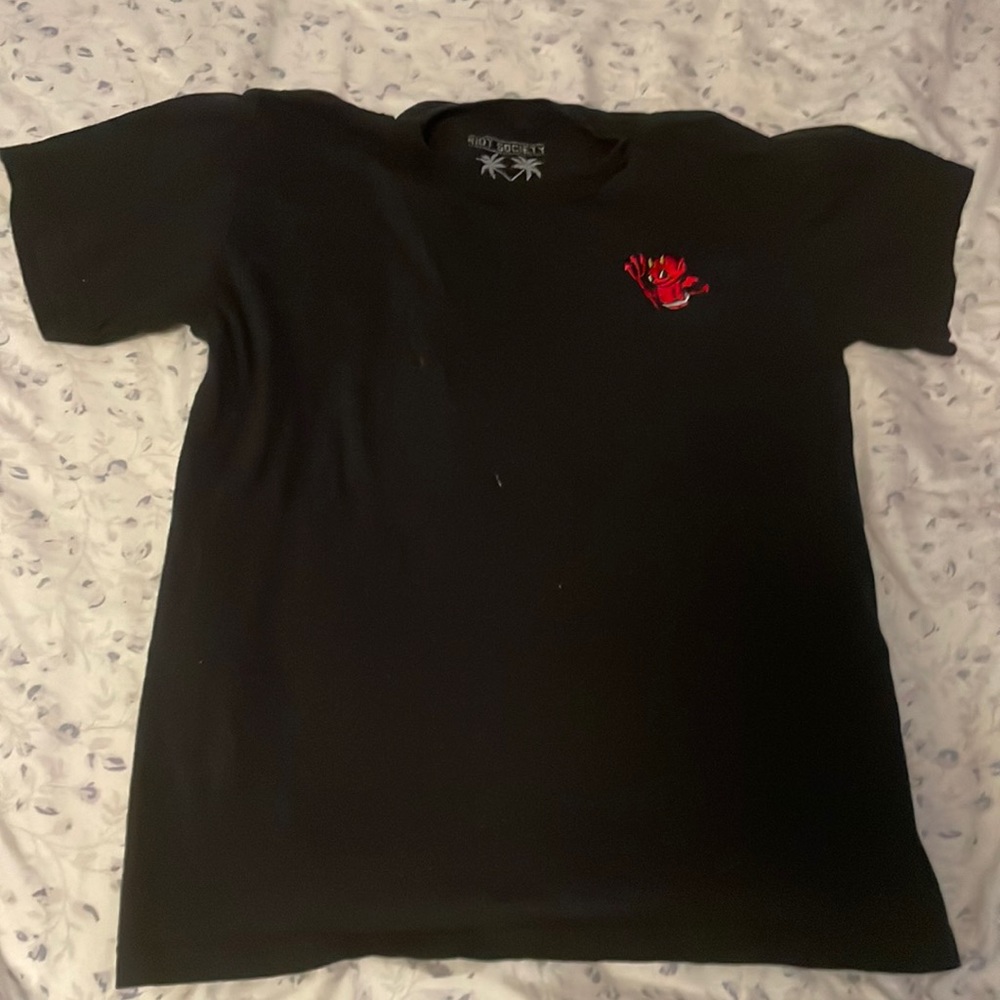 riot society black T-shirt size small